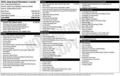 2023 Jeep Grand Cherokee L Laredo