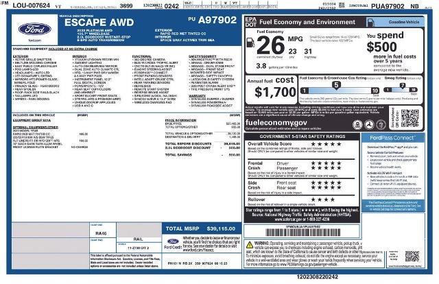 2023 Ford Escape Platinum