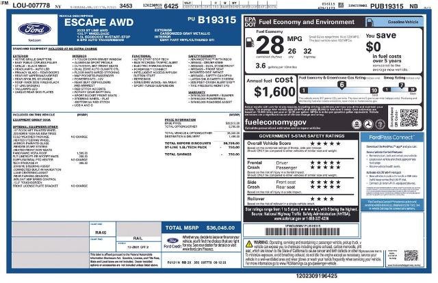 2023 Ford Escape ST-Line