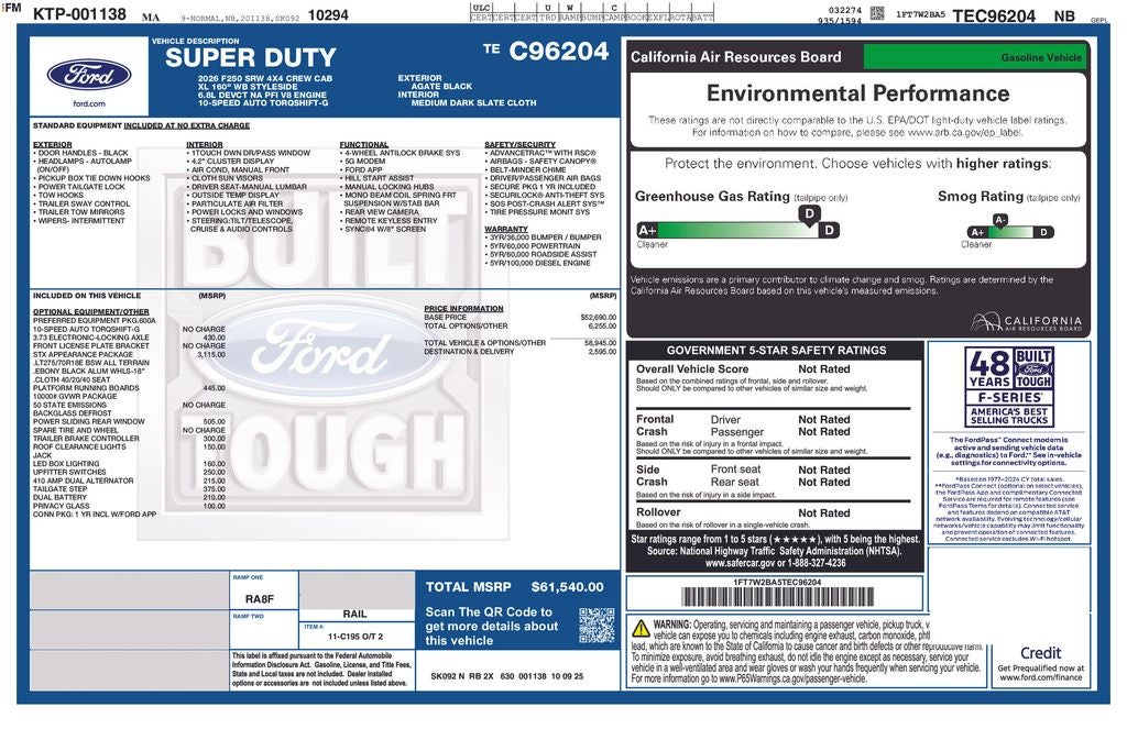 2026 Ford F-250SD XL STX