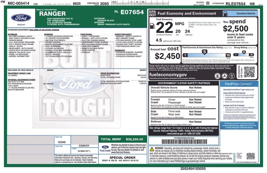 2024 Ford Ranger XL