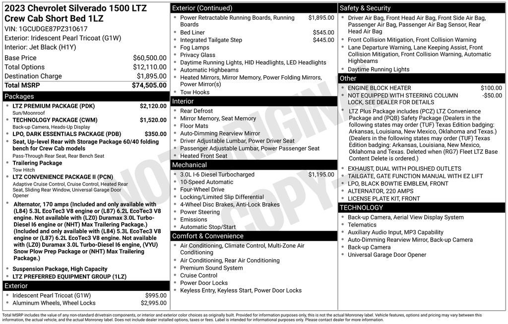 2023 Chevrolet Silverado 1500 LTZ