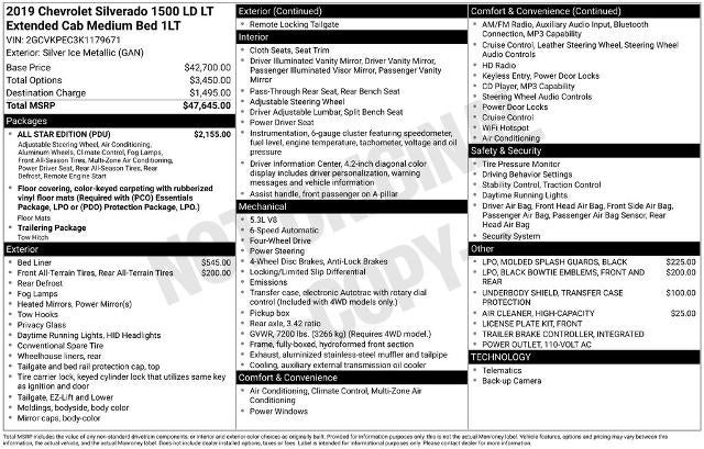 2019 Chevrolet Silverado 1500 LD LT