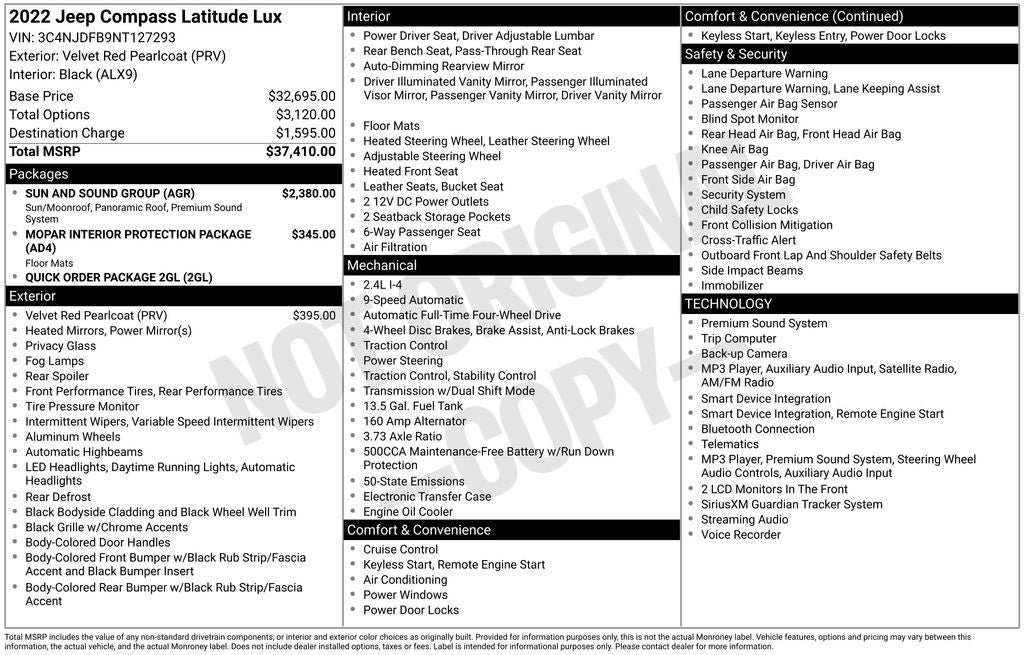 2022 Jeep Compass Latitude Lux